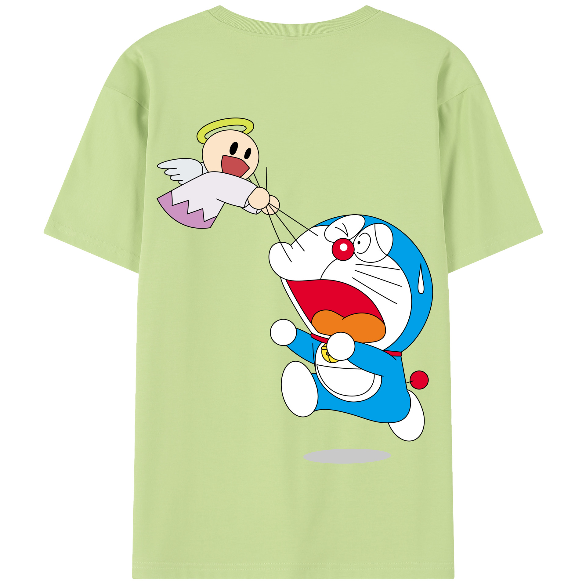 （画像用） ドラえもん Doraemon 綿100％半袖Tシャツ（背面プリント）